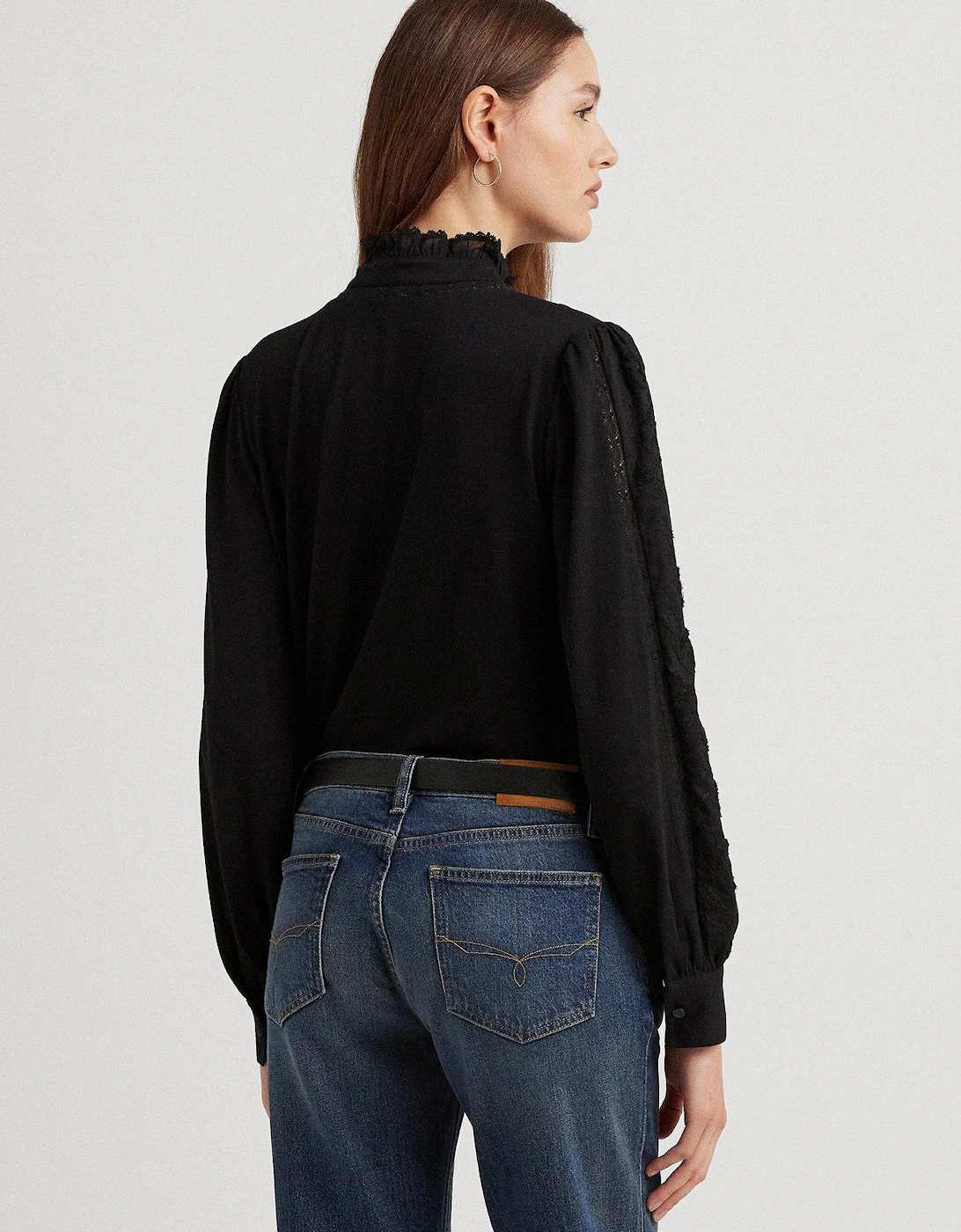 Lavan-long Sleeve-pullover - Black