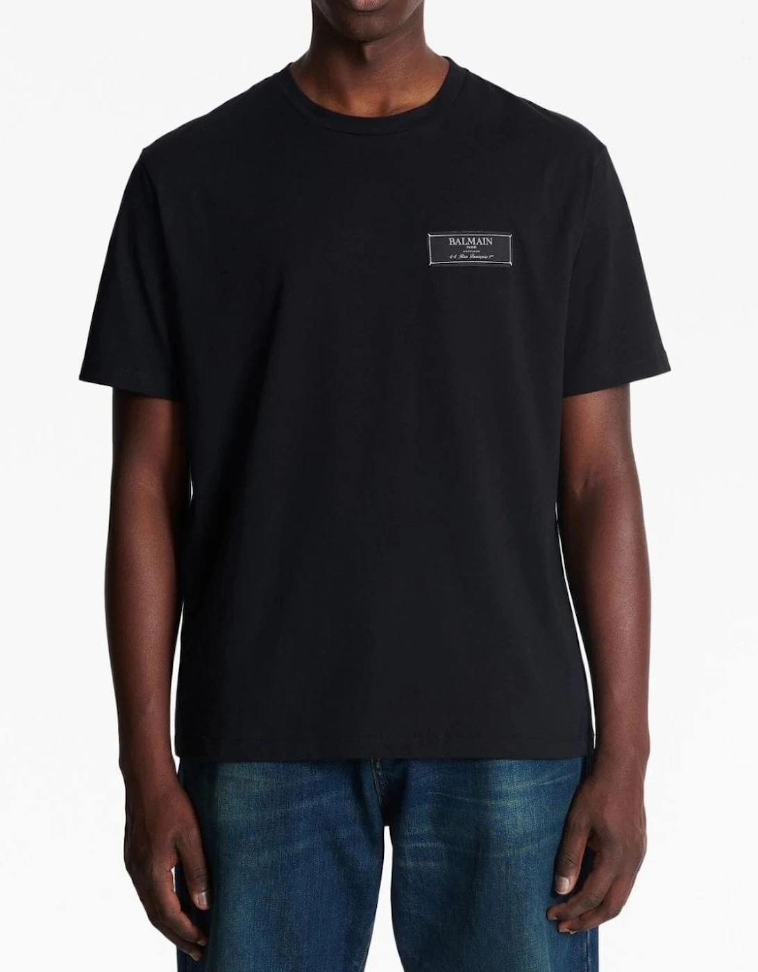 Paris Label T-shirt Straight Fit Black