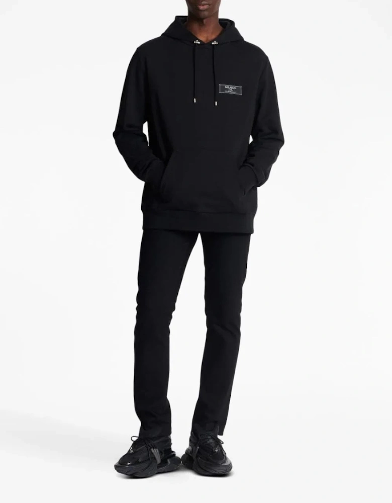 Pierre Label Hoodie Black