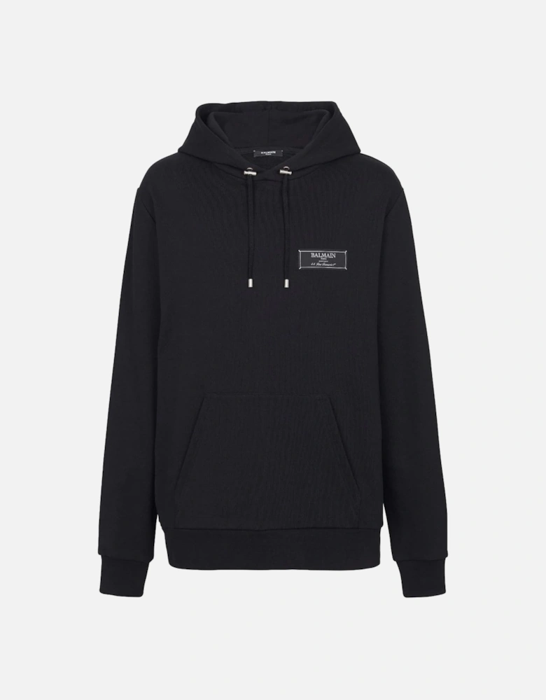 Pierre Label Hoodie Black