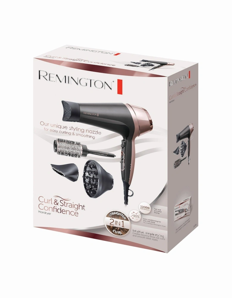 Curl and Straight Confidence Hair Dryer - D5706