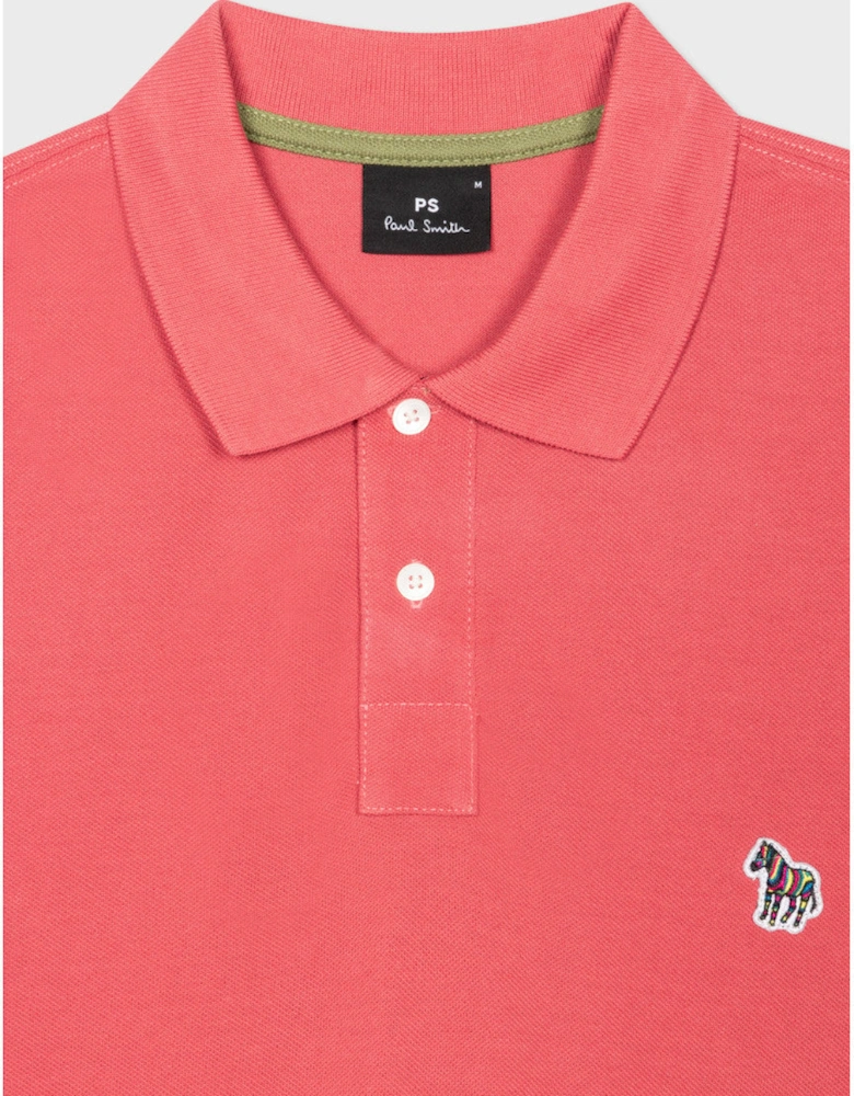 PS Regular Fit SS Zebra Polo Shirt 23B Pink
