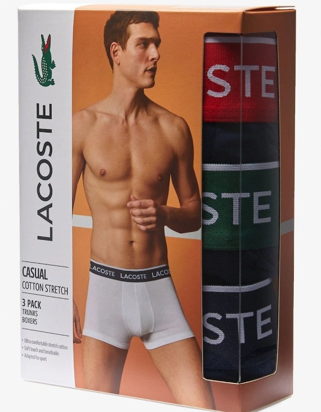 Men's 3 Pack Boxers With Branded Waistband