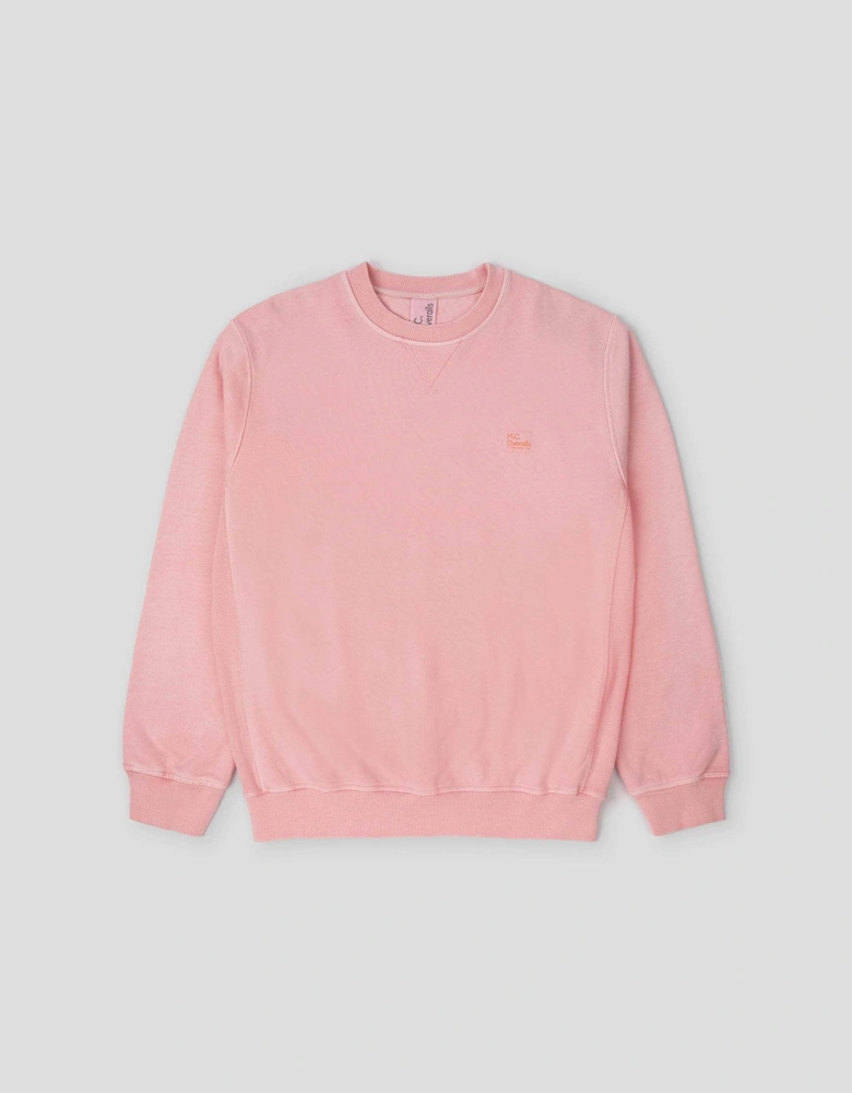 Relaxed Cotton Sweatshirt Dusty Pink