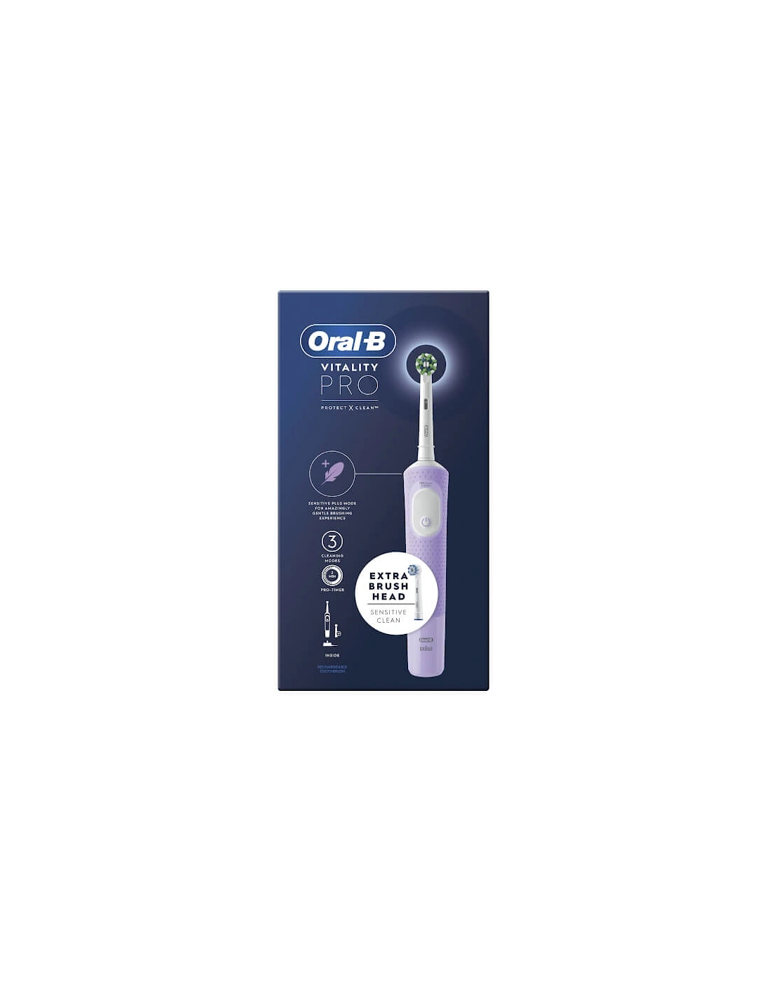 Vitality PRO Lilac Electric Toothbrush, 2 of 1
