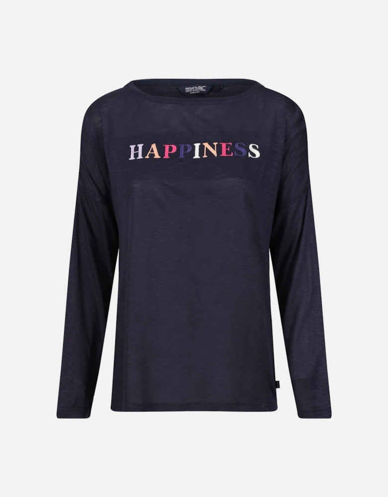 Womens/Ladies Carlene Happiness Long-Sleeved T-Shirt