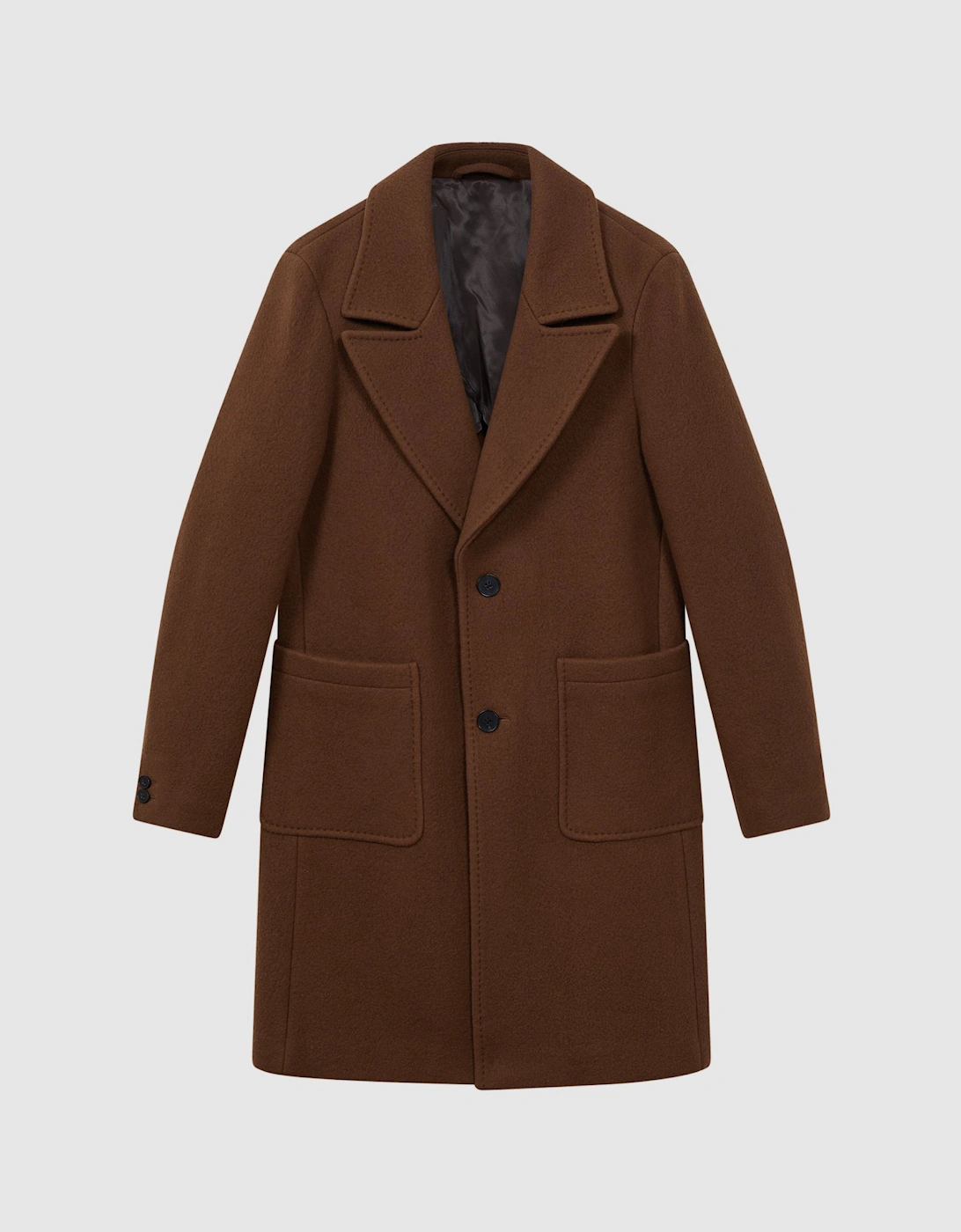 Atelier Casentino Wool Blend Single Breasted Coat, 2 of 1