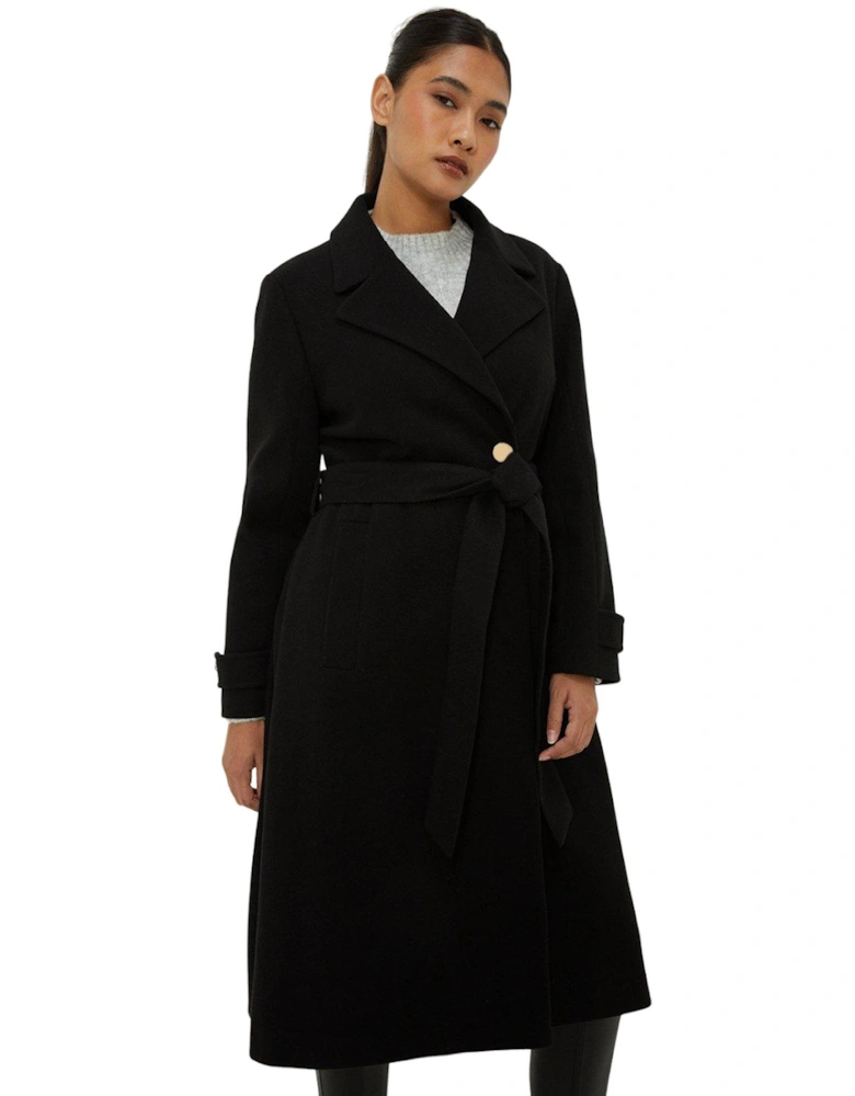 Womens/Ladies Longline Belt Petite Coat
