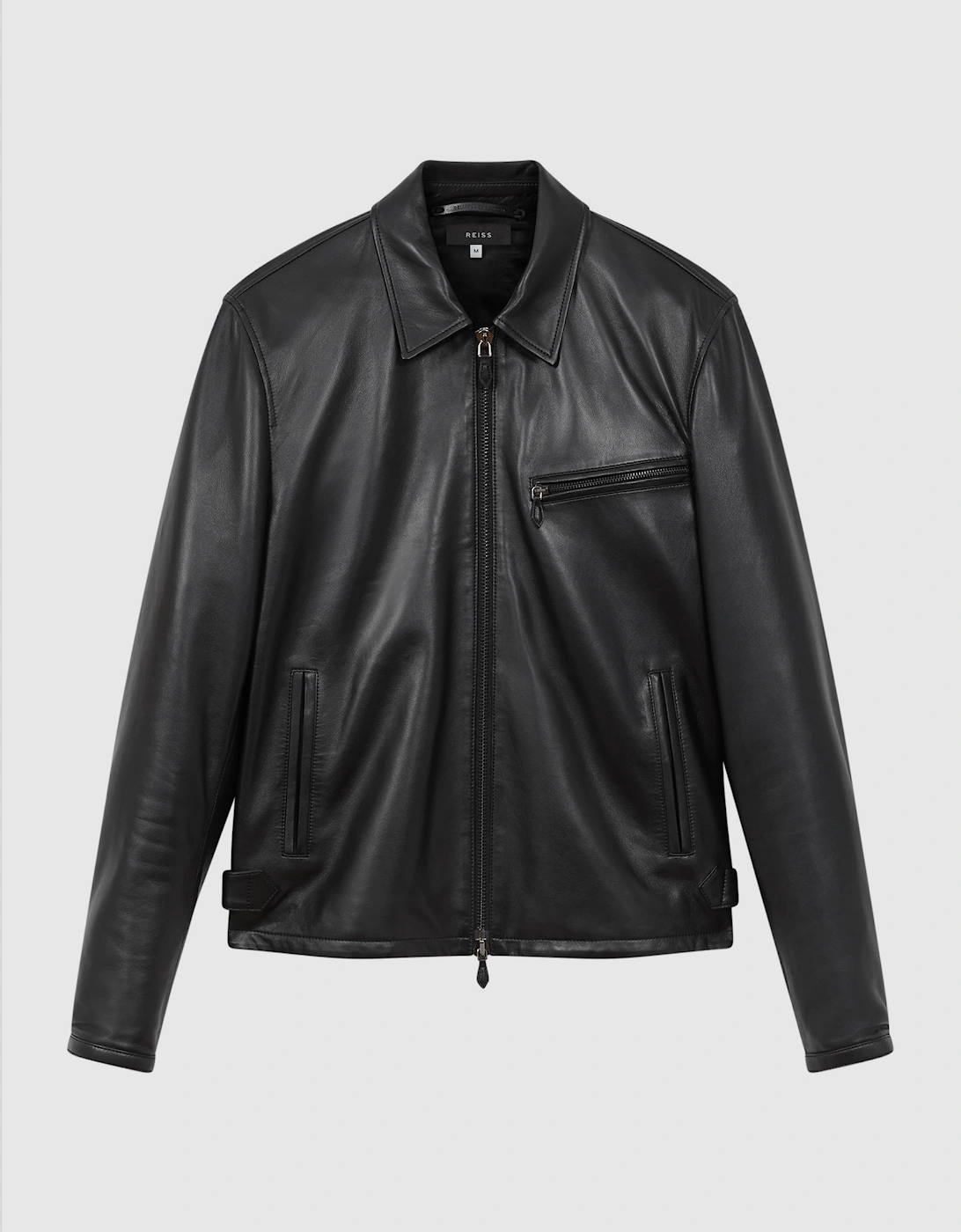Leather Zip-Through Jacket, 2 of 1
