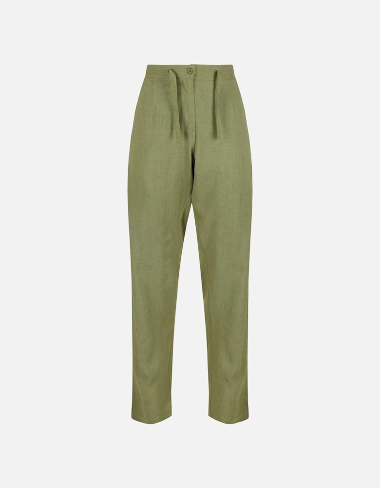 Womens/Ladies Maida Linen Trousers