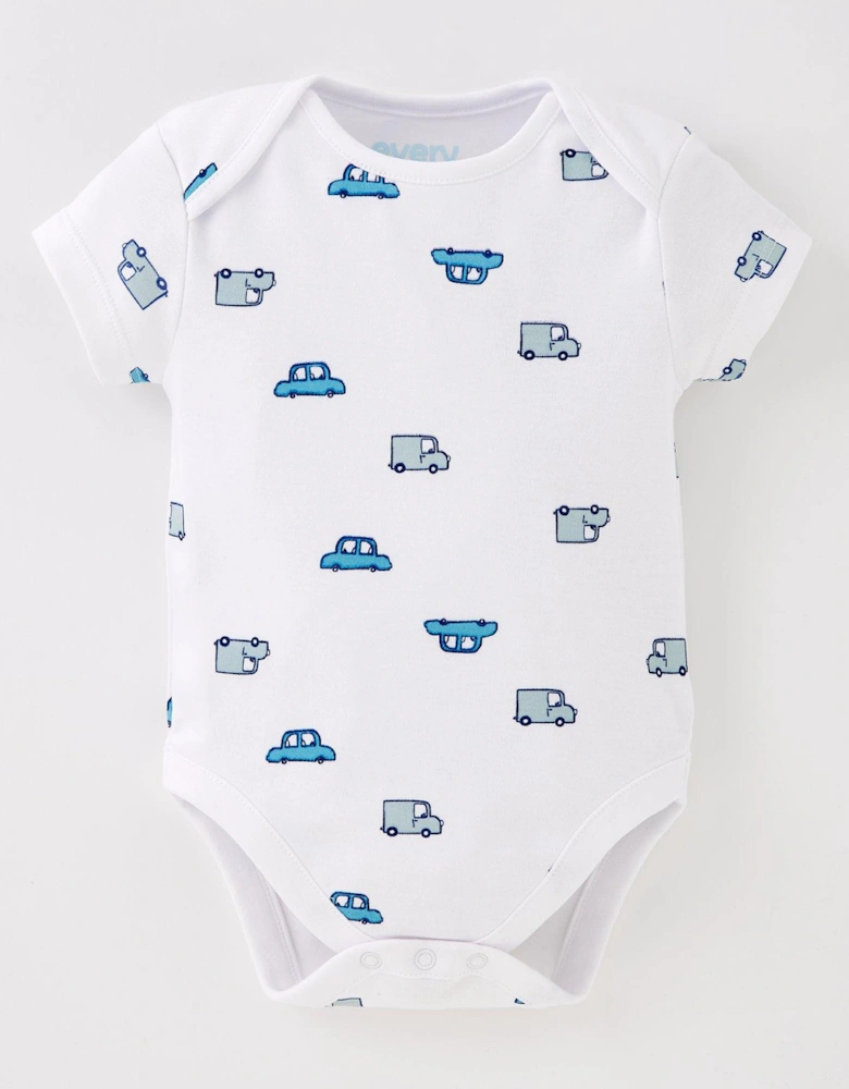 Baby Boys 5 Pack Bodysuits - Blue