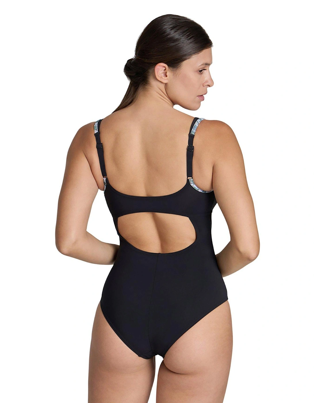 Women's Bodylift Chiara Swimsuit Strap Back Panel - Black/Multi