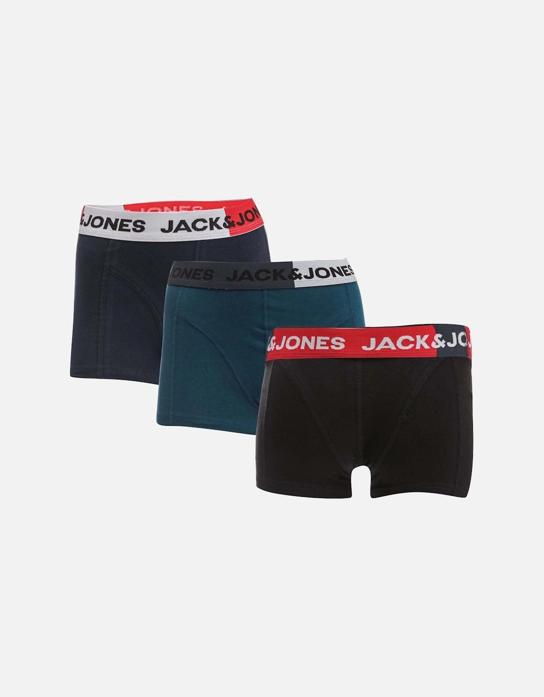 Junior Boys Block 3 Pack Boxer Shorts