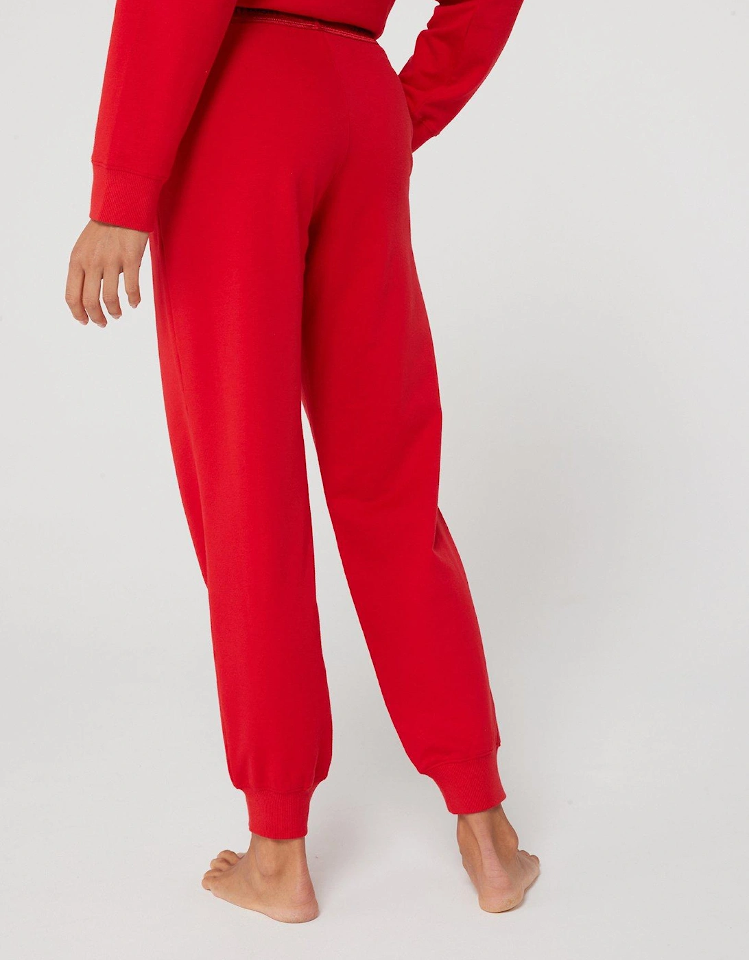 Modern Cotton Loungewear Jogger - Red