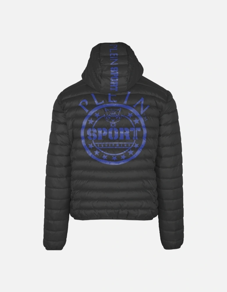 Plein Sport Padded Circle Logo Black Jacket