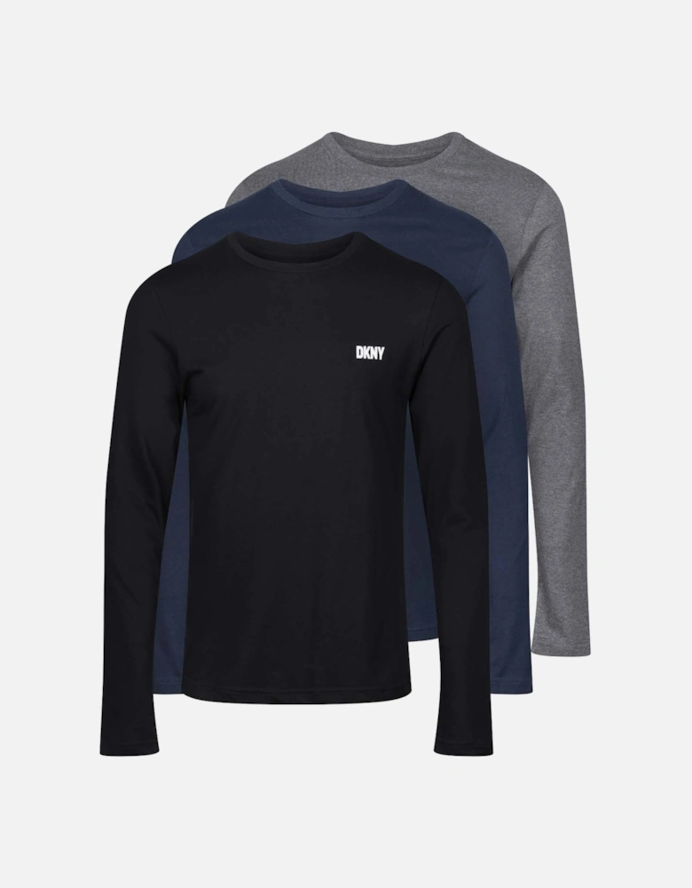 Mens Long Sleeve 3 Pack T-Shirt