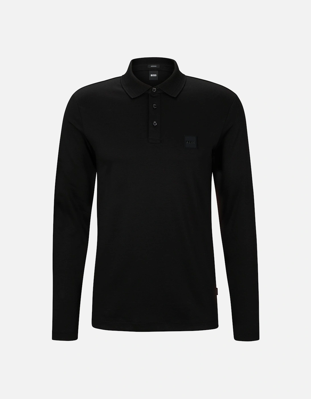 Boss Pado 08 Long Sleeved Polo Shirt Black, 5 of 4