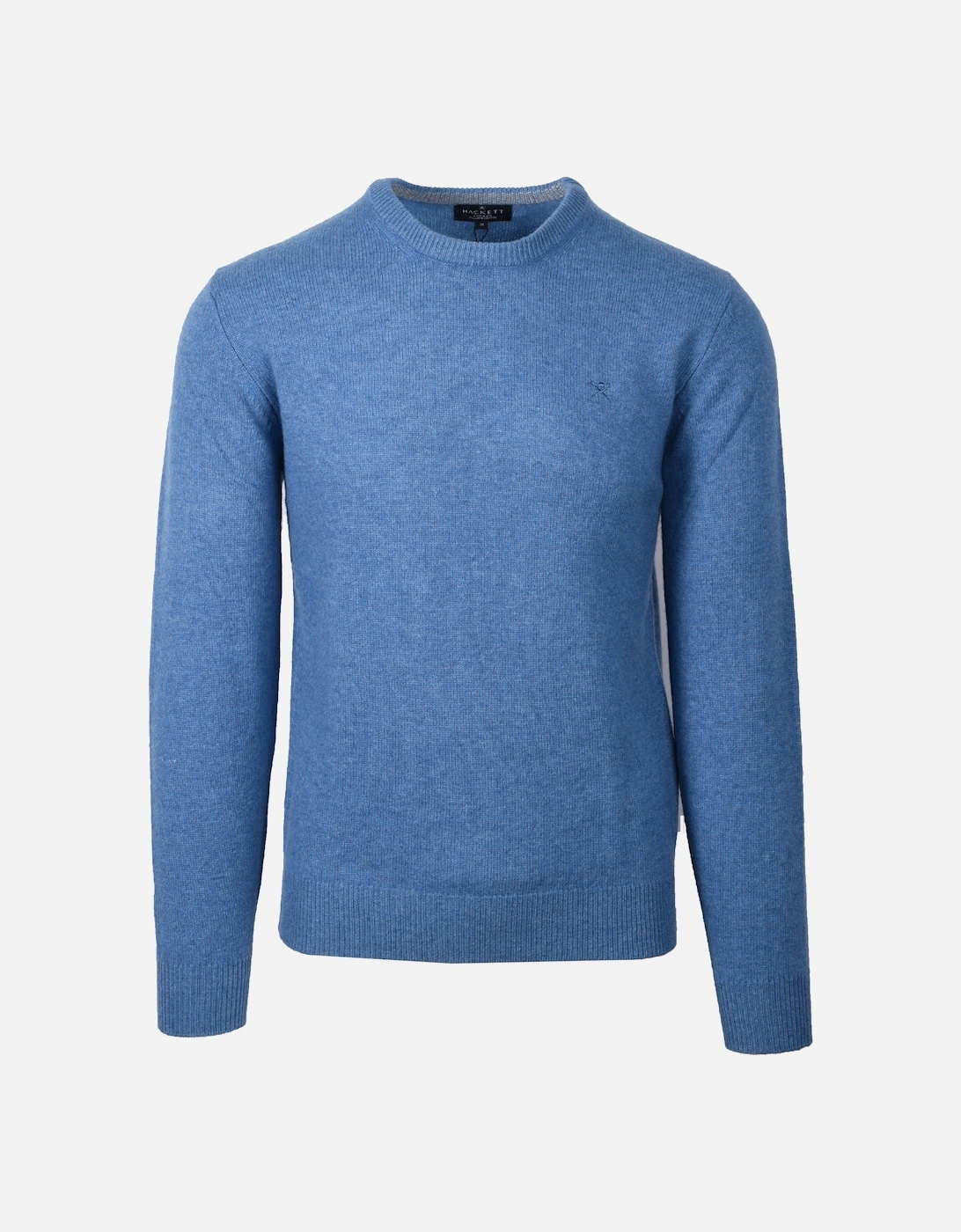 Lambswool Crewneck Knitwear Steel Blue, 5 of 4