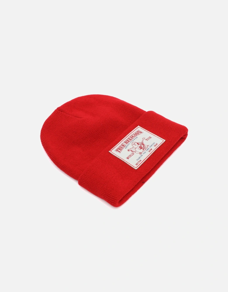 Patch Red Beanie