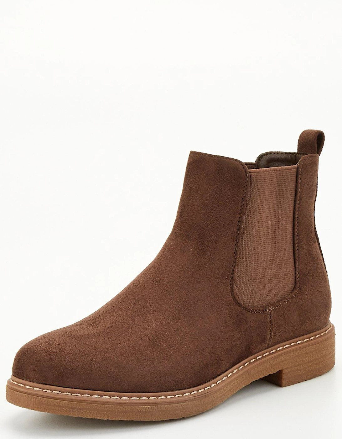 Wide Fit Crepe Sole Chelsea Boot