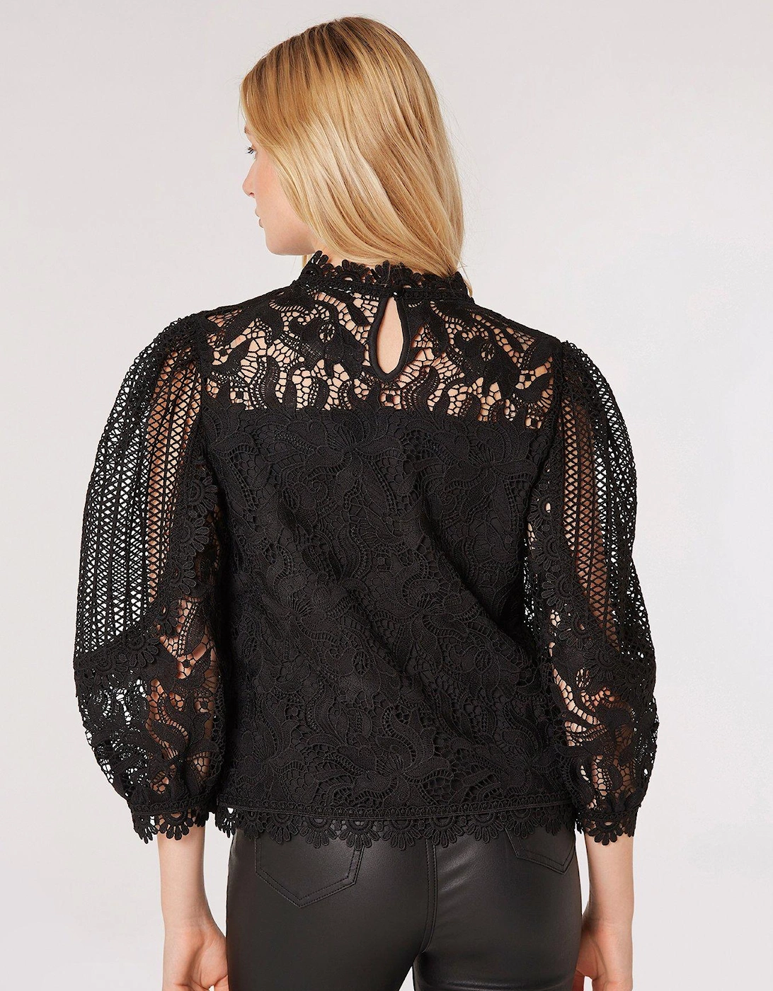 Victoriana Mixed Lace Top