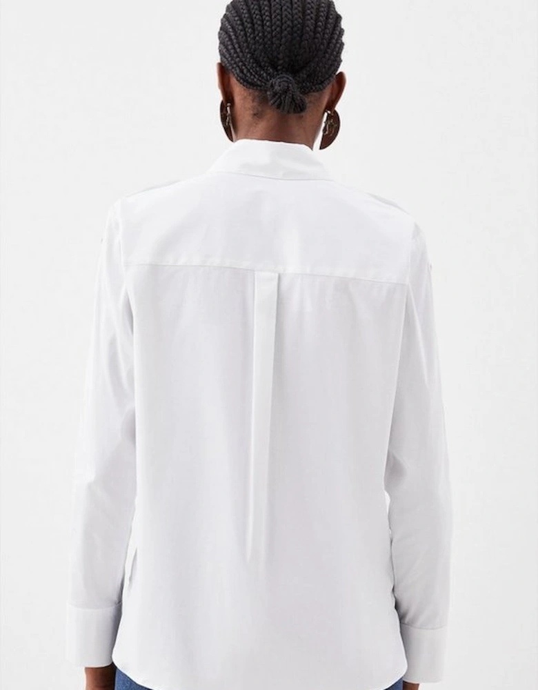 Tailored Button Sleeve Detailed Shirt