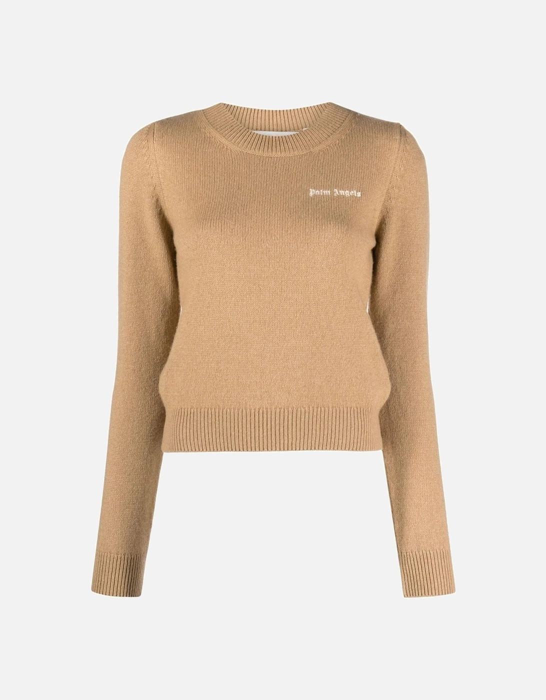 Womens Classic Logo Sweater Beige, 5 of 4