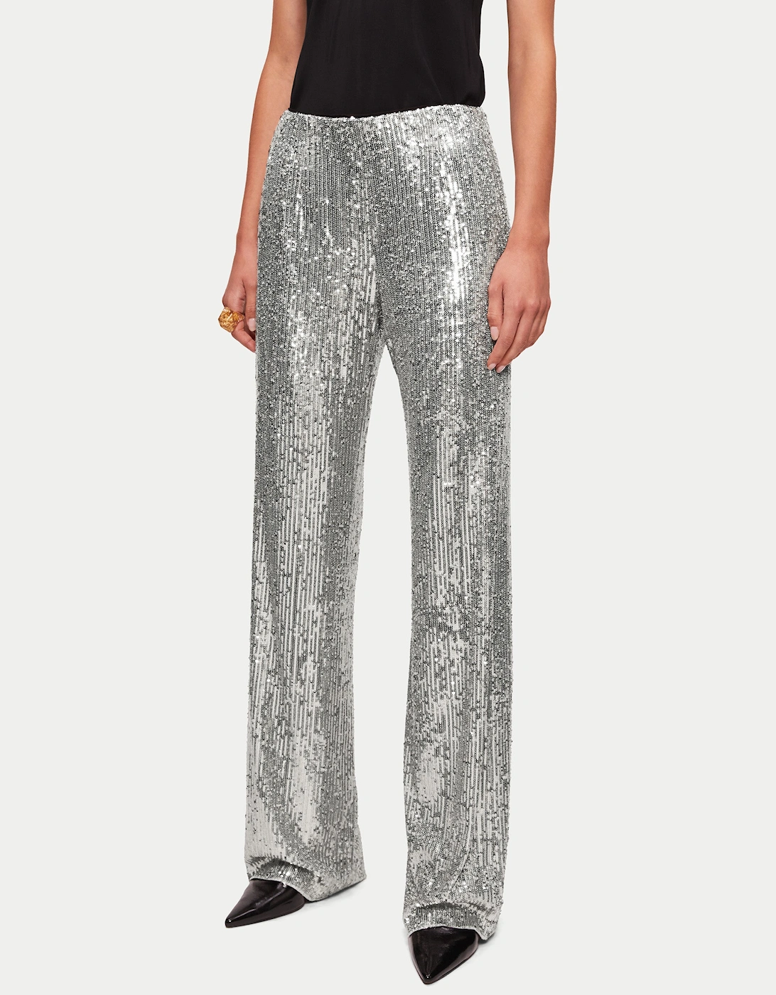 Sequin Palazzo | Pewter, 6 of 5