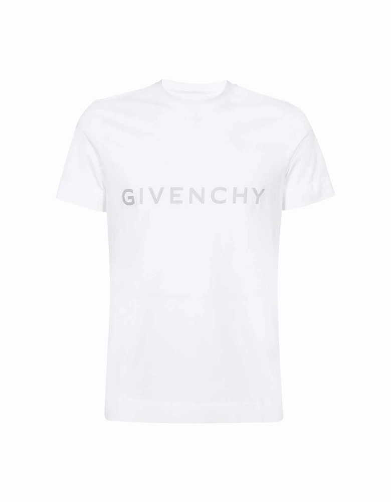 Reflective Slim Fit T-Shirt in White