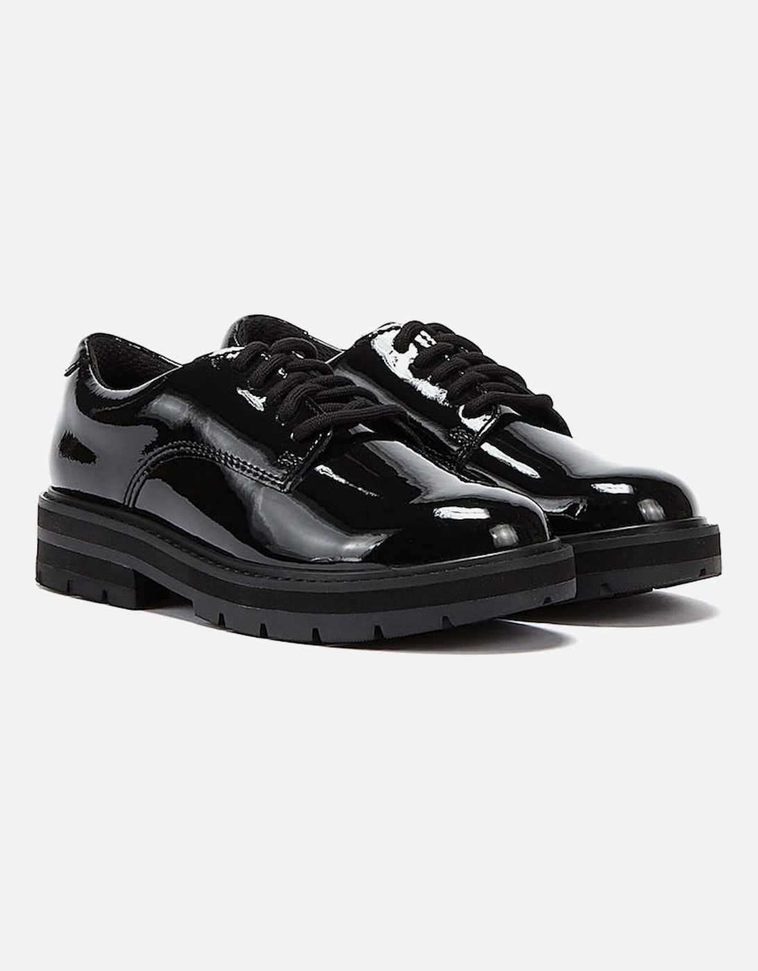 Prague Lace O Junior Black Shoes, 9 of 8