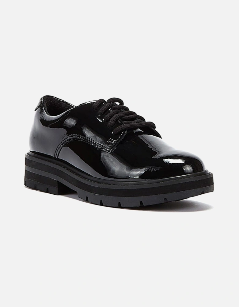 Prague Lace O Junior Black Shoes