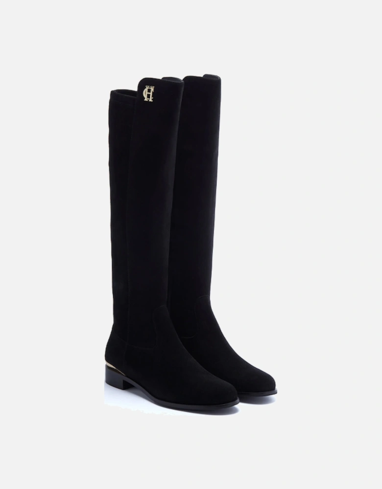 Albany Knee Boots Black Suede