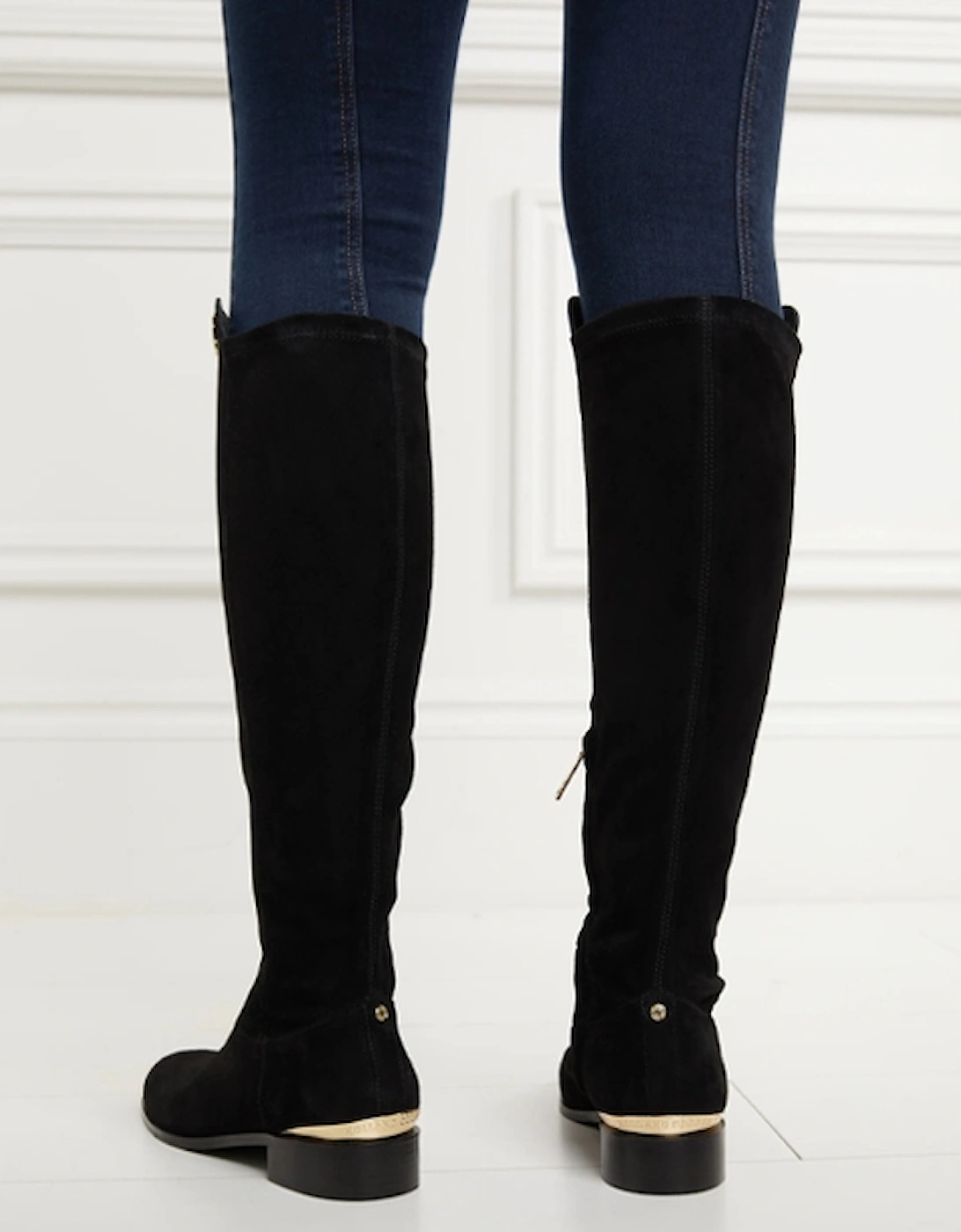 Albany Knee Boots Black Suede