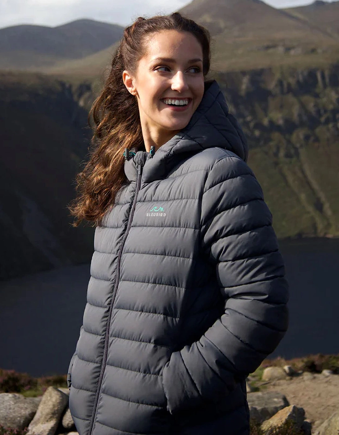 Bleubird Women's Bleubird Womens Tabor Water Resistant Packable Padded Coat - Grey