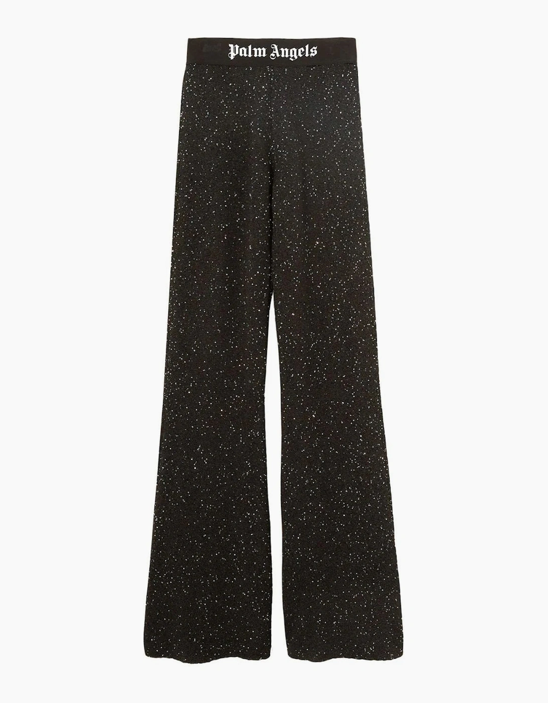 Palm Angels Women's Womens Soiree Knit Logo Pant Black - Size: 10/8