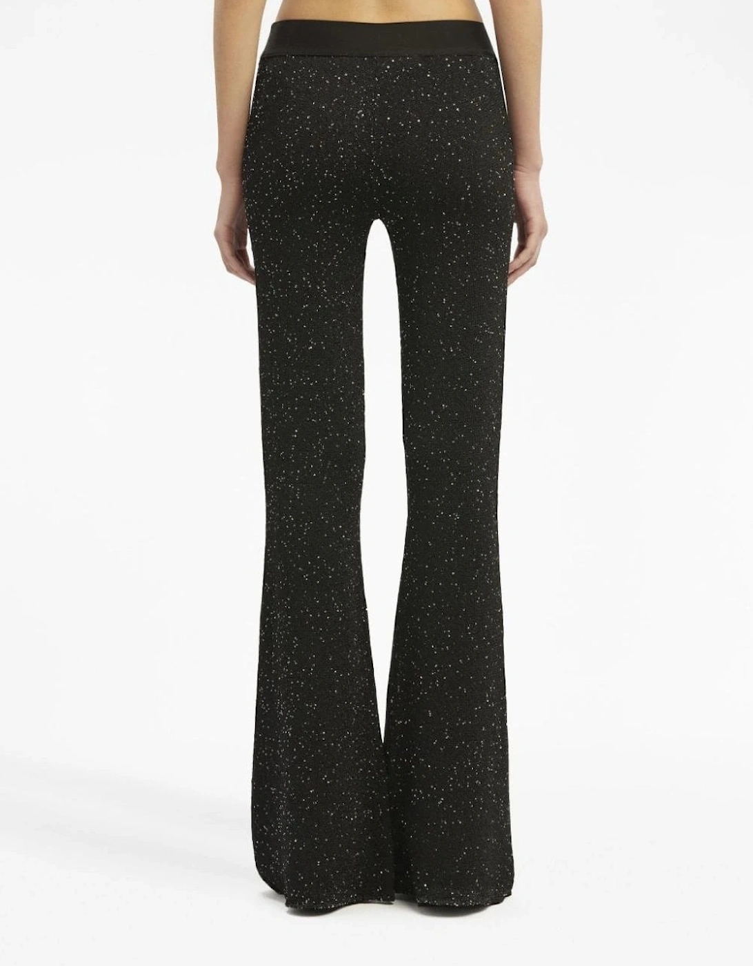 Womens Soiree Knit Logo Pant Black