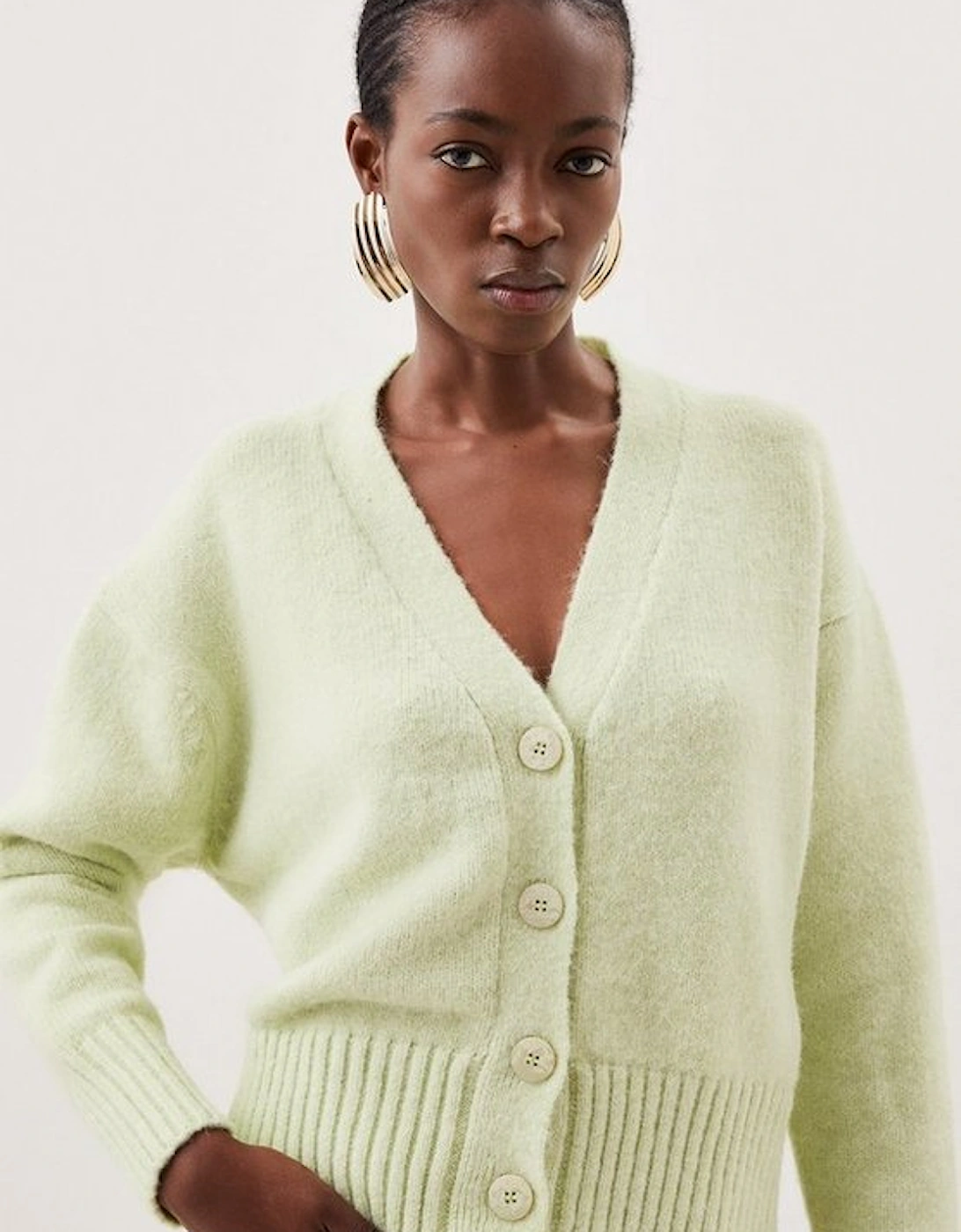 Wool Blend Cosy Knit Cardi, 5 of 4