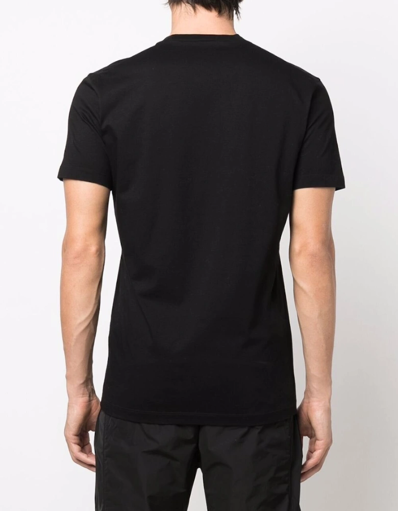Icon Paint Splattered T-shirt Black