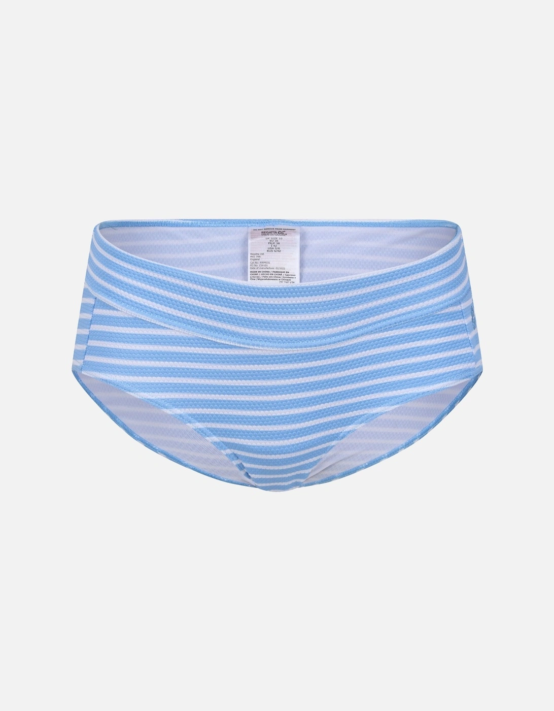 Womens/Ladies Paloma Stripe Textured Bikini Bottoms, 6 of 5