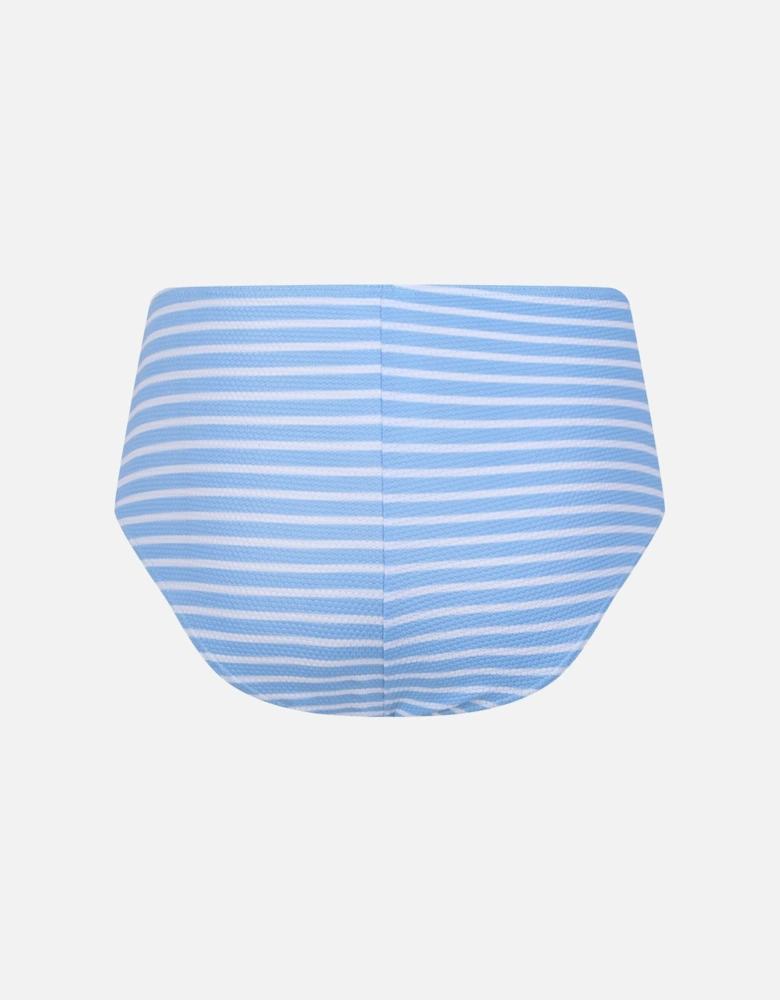 Womens/Ladies Paloma Stripe Textured Bikini Bottoms
