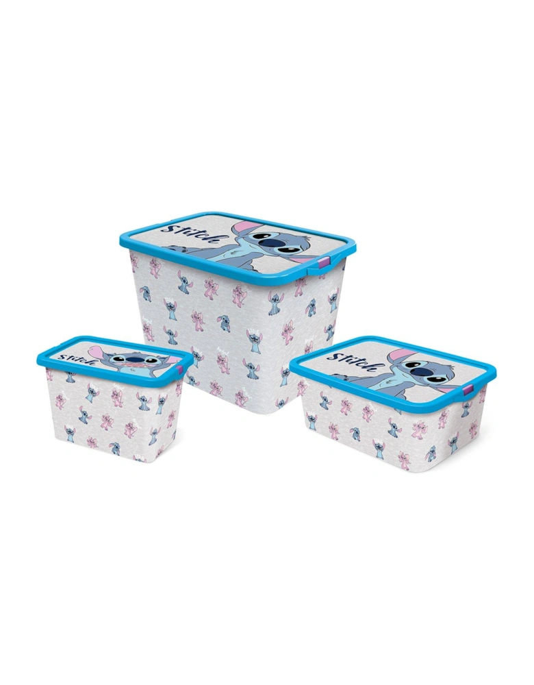 Set Of 3 Stitch Storage Boxes