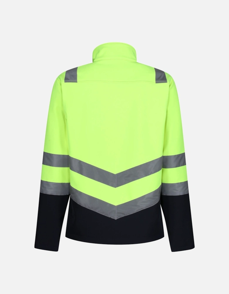 Mens Pro Hi-Vis 2 Layer Soft Shell Jacket