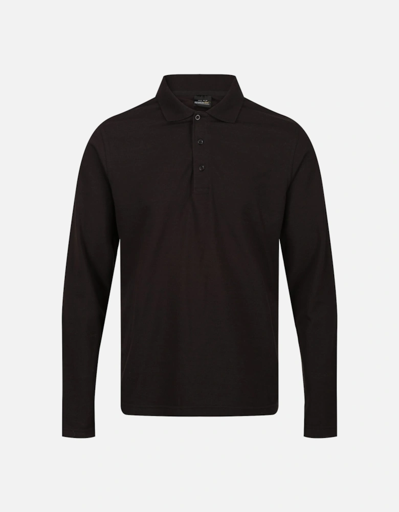 Mens Pro Long-Sleeved Polo Shirt