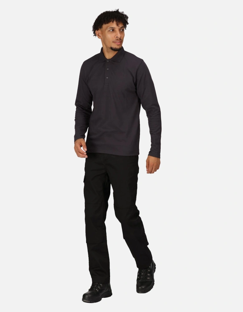 Mens Pro Long-Sleeved Polo Shirt