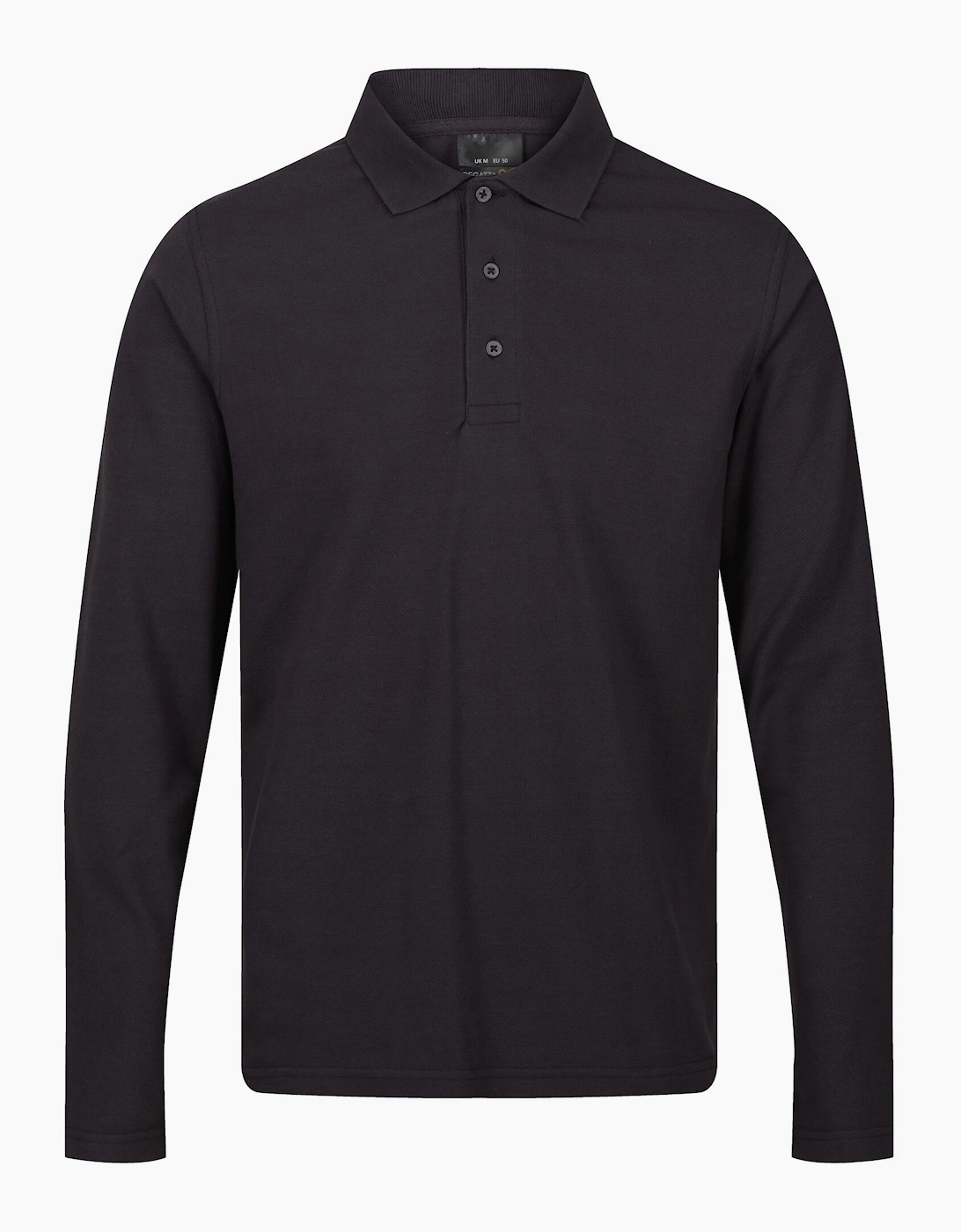Regatta Men's Grey Professional Long-Sleeved Polo Shirt - Size: 42