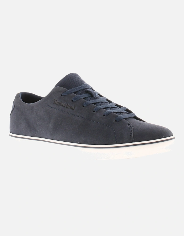 Mens Trainers Humus Skate Park lth Leather Lace Up navy UK Size