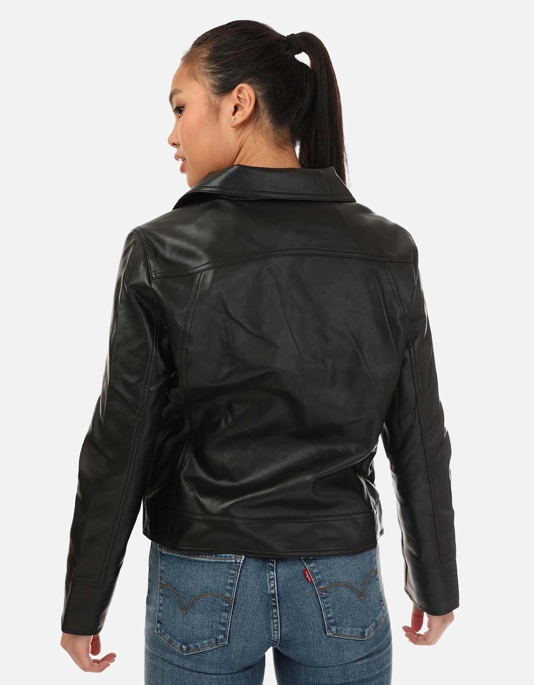 Womens Roxanne Faux Leather Jacket