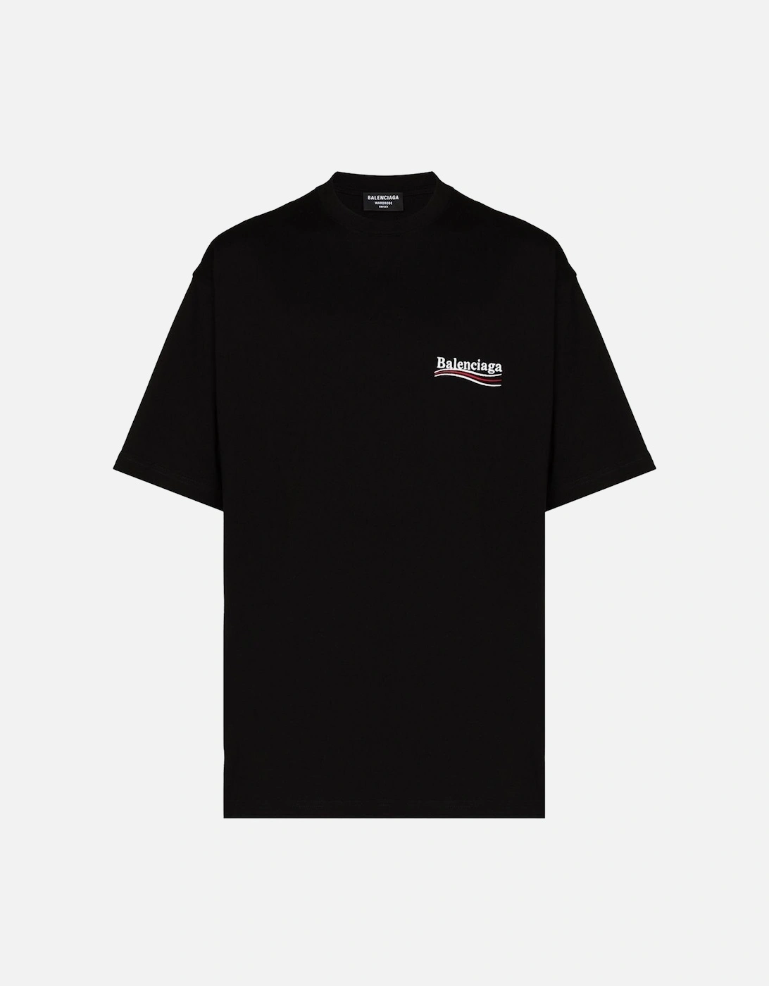 Political Campaign Printed Logo Black Oversized T-shirt, 4 of 3
