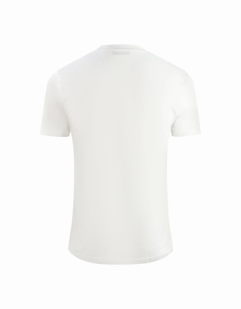 Cavalli Class Boxed Leopard Logo White T-Shirt