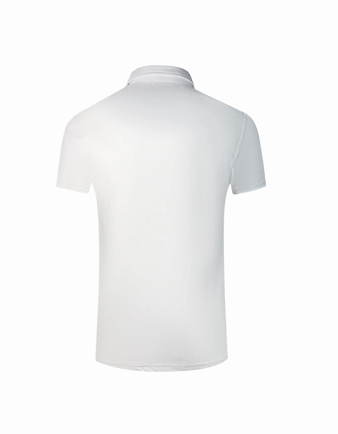 Cavalli Class Brand Logo White Polo Shirt